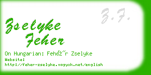 zselyke feher business card